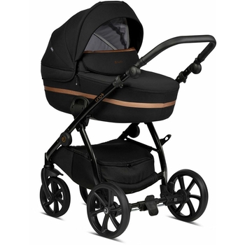 Коляска Tutis Uno 3 Plus Black Edition Copper, 2 в 1, черная (1072199) - Pampik - 3
