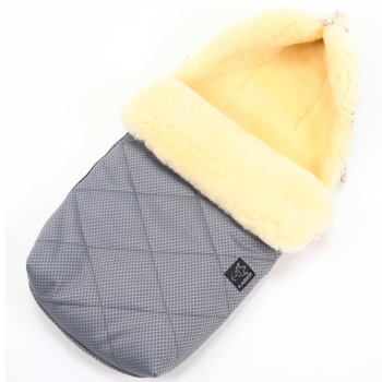 Теплий конверт Kaiser Натура, з натуральної овчини, вафельний антрацит (6541112) - Pampik - 2