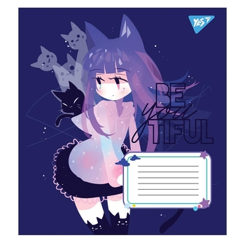 Набір зошитів Yes BeYouTiful, в косу лінію, 12 аркушів, 25 шт. (766557) - Pampik - 4