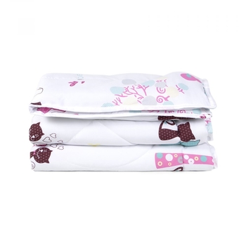 Дитяча ковдра Iris Home Kitty, 140х100 см, біла (svt-2000022303941) - Pampik - 2