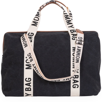 Сумка Childhome Mommy bag Signature - Canvas Black, черный (CWMBBSCBL) - Pampik - 6