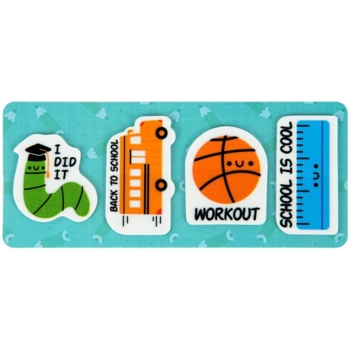 Закладки пластикові Kite School, 35х50 мм, 80 шт. (K22-479-4) - Pampik - 2