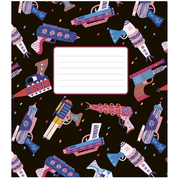 Набор тетрадей Школярик Some Fan ВД-лак, в клетку, 12 листов, 30 шт. (012-3221K) - Pampik - 4