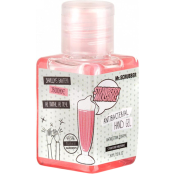 Антисептик для рук Mr.Scrubber Strawberry Milkshake, 30 мл - Pampik