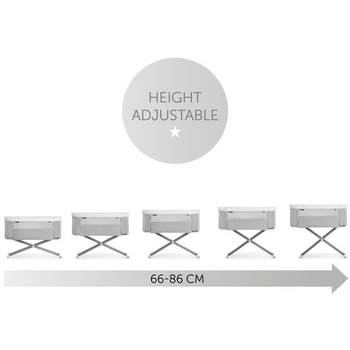 Приставне ліжко Hauck Face to Me 2 Melange Grey, сіре (60853-1) - Pampik - 2