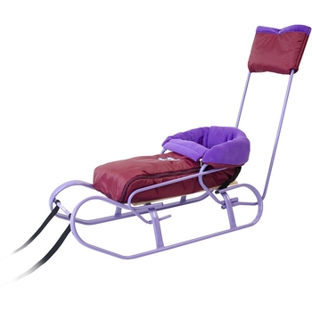 Чохол на санки Vitan Конверт з муфтою бордово-фіолетовий (2030108) - Pampik