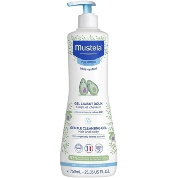 Очищающий гель для новорожденных Mustela Bebe Gentle Cleansing Gel 750 мл - Pampik