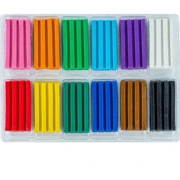 Пластилін восковий Kite Hot Wheels 12 кольорів 240 г (HW23-1086) - Pampik - 2