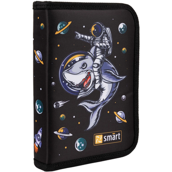 Пенал жесткий Smart HP-04 Space, 13х21х4 см, черный (533297) - Pampik