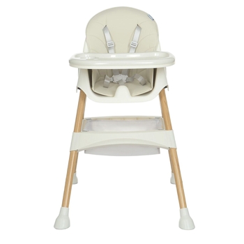 Стульчик для кормления Bambi M 4136-2 White Wood, белый (24383) - Pampik - 2