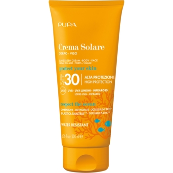 Сонцезахисний крем для обличчя та тіла Pupa Sunscreen Cream SPF 30, 200 мл (1067477) - Pampik