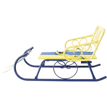 Санки Vitan Смерека Патриот со спинкой, ручкой и цветной планкой (2030118) - Pampik - 4