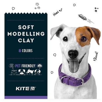 Пластилин восковой Kite Dogs 8 цветов 160 г (K22-082) - Pampik