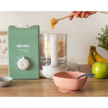 Пароварка-блендер Beaba Babycook Express, оливкова (916301) - Pampik - 16