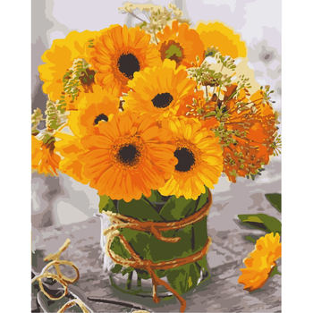 Картина за номерами ArtCraft Сонячні гербери 40x50 см (12141-AC) - Pampik