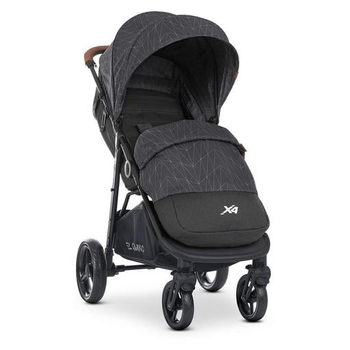 Коляска El Camino X4 ME 1024 Black Lines, черная (25430) - Pampik - 8