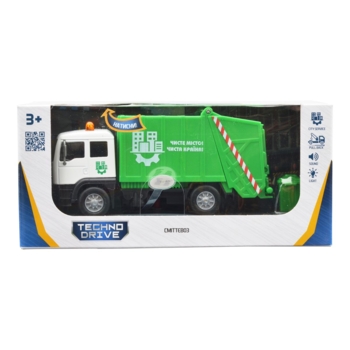 Автомодель TechnoDrive City service Мусоровоз зеленая (510705.270) - Pampik - 10