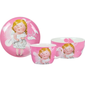 Столовый набор Lefard Love you more, розовый (924-700) - Pampik