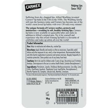 Бальзам для губ Carmex со вкусом мяты 10 г - Pampik - 3