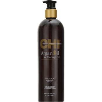 Восстанавливающий шампунь CHI Argan Oil plus Moringa Oil, 739 мл - Pampik