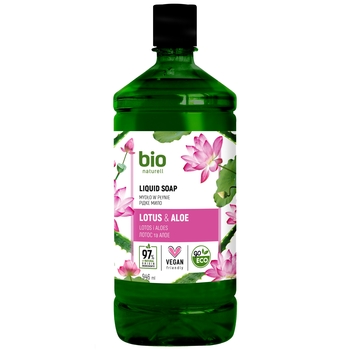 Рідке мило Bio Naturell Lotus&Aloe Liquid soap, 946 мл - Pampik