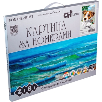 Картина за номерами ZiBi Art Line Джек рассел 40х50 см (ZB.64243) - Pampik - 2