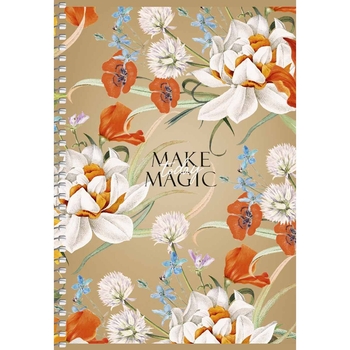 Тетрадь для записей Student А5, в клеточку, спираль, 96л., Нарцысс (A5-SC-096-6103K) - Pampik