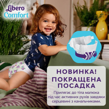 Підгузки на липучках Libero Comfort 3 (5-9 кг), 84 шт. - Pampik - 2