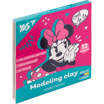 Пластилин Yes Minnie, 12 цветов, 240 г (540595) - Pampik