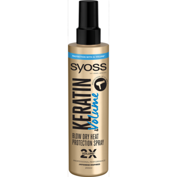 Спрей для волос Syoss Keratin&Volume, защита при сушке феном, 200 мл - Pampik
