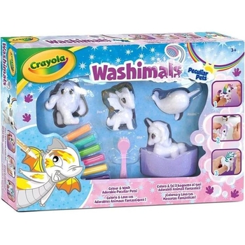 Набір для творчості Crayola Washimals Казкові тварини, з ванною (25-7191) - Pampik