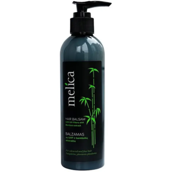 Бальзам-кондиціонер Melica Organic Black з екстрактом бамбука для фарбованого волосся, 250 мл - Pampik