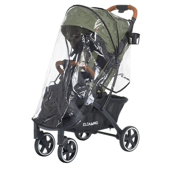 Прогулочная коляска El Camino Loona ME 1090-1 Olive Green, зеленая с черным (25381) - Pampik - 8