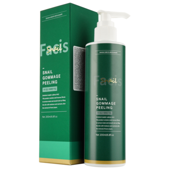 Пілінг-гомаж для обличчя Jigott Facis Snail Gommage Peeling з муцином равлика, 200 мл - Pampik