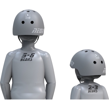 Защитный шлем Neon, М (44-52 см), серый (NA36E9) - Pampik - 4