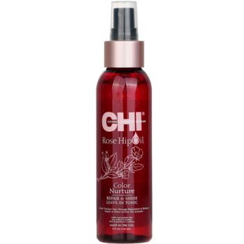 Несмываемый спрей-тоник CHI Rosehip Oil Color Nuture Repair&Shine Leave-in Tonic для окрашенных волос, 118 мл - Pampik