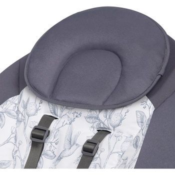 Шезлонг-гойдалка Lionelo Ralf Grey White з ігровою дугою, сіро-білий - Pampik - 5