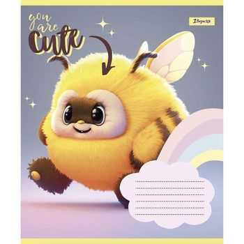 Тетрадь общая 1 Вересня You are cute, А5, в косую линию, 12 листов (766303) - Pampik - 3