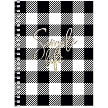 Блокнот для записів Student, А6, в клітинку, спіраль, 80 арк., Чорно-біла клітинка (A6-SC-080-6088K) - Pampik