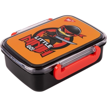 Ланч-бокс Yes Ninja 420 мл, черный с оранжевым (707929) - Pampik