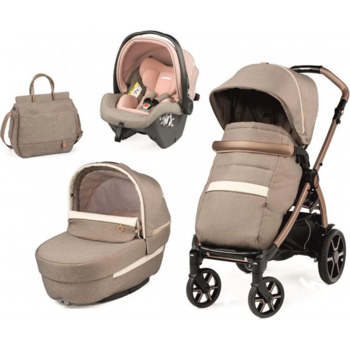 Коляска універсальна 3 в 1 Peg-Perego Book Mon Amour SLK Rose Gold (PACK-BOOK31SLK0001) - Pampik