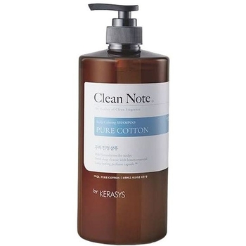 Шампунь парфумований Clean Note Pure Cotton Perfume Shampoo, для заспокоєння шкіри голови та пошкодженого волосся, 1 л - Pampik
