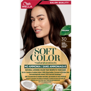 Краска для волос Wella Soft Color тон 30 Темно-коричневый, 125 мл - Pampik