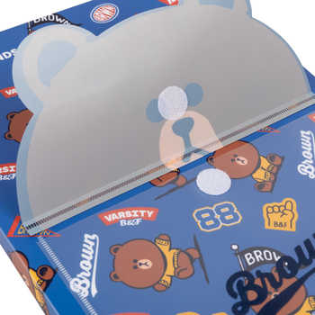 Папка Yes Line Friends Brown, А4, с 20 файлами (492109) - Pampik - 3