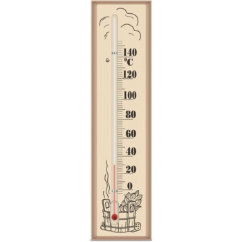 Термометр для сауни та лазні Склоприлад Сауна, бежевий (300109) - Pampik