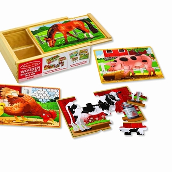 Набор из 4 пазлов Melissa&Doug Животные на ферме (MD13793) - Pampik