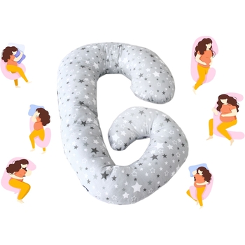 Подушка для вагітних LightHouse Baby Seashell, 340х30 см, сірий (602145) - Pampik - 4