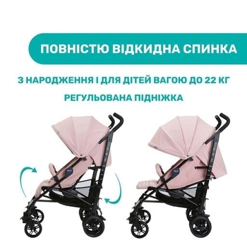 Прогулянкова коляска Chicco Liteway 4, рожева (79892.20) - Pampik - 6