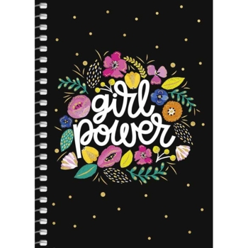 Блокнот для записей Student, А6, в клеточку, спираль, 80 л., Орнамент цветов (A6-SC-080-6087K) - Pampik