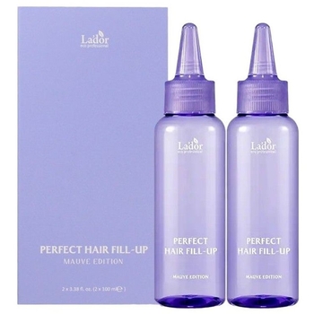 Набір філерів La'dor Perfect Hair Fill-Up Duo Mauve Edition для волосся з ефектом ламінування, 200 мл (632561) - Pampik